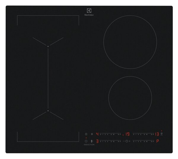 Electrolux Piano Cottura a Induzione 4 Fuochi Larghezza 60 cm in Vetroceramica colore Nero - KIV63443CT