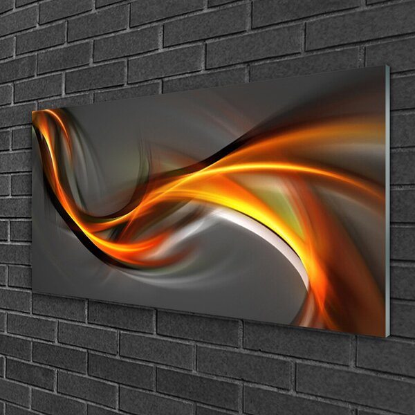 Quadro in vetro Grafica astratta 100x50 cm 2 appendini