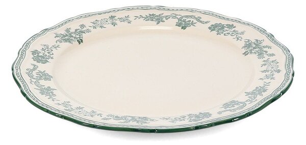 Piatto verde/avorio in porcellana ø 27 cm Cyril – S|P Collection