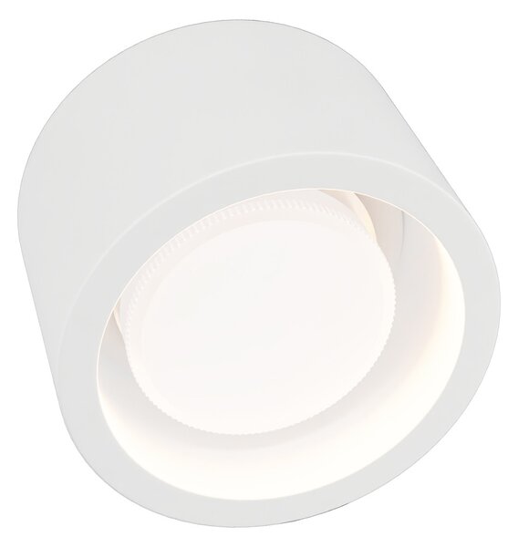 Plafoniera Tonda da Soffitto GX53 in Gesso Pitturabile - Serie VOLUMI