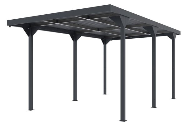 Pensilina metallica Aspen 2,84 x 5,46 m CoverTech antracite
