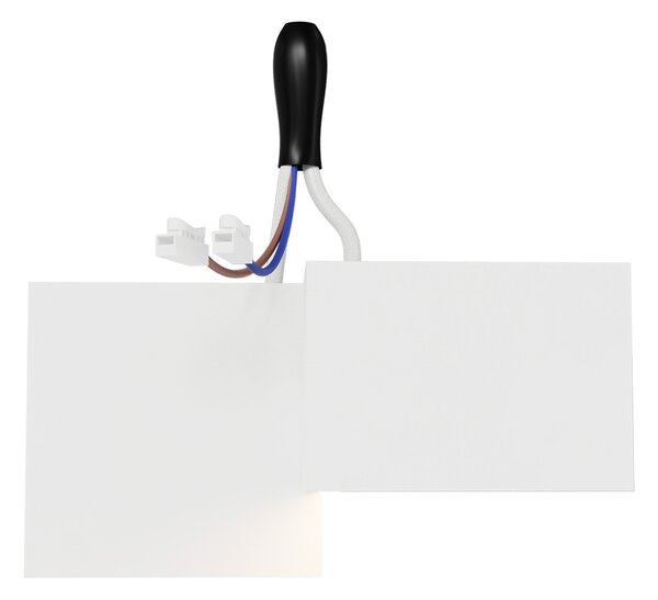 Plafoniera Quadrata da Soffitto 2xGX53 in Gesso - Serie ESSENZA