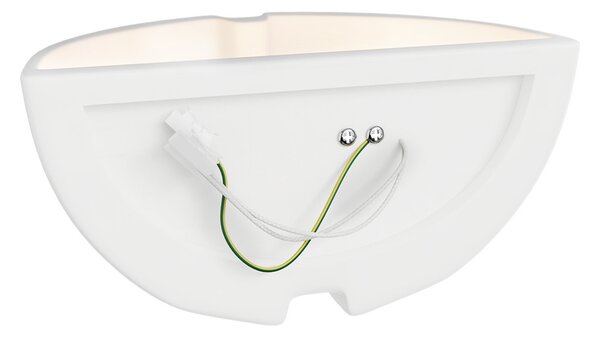 Applique da Parete G9 CONFINE in Gesso Pitturabile