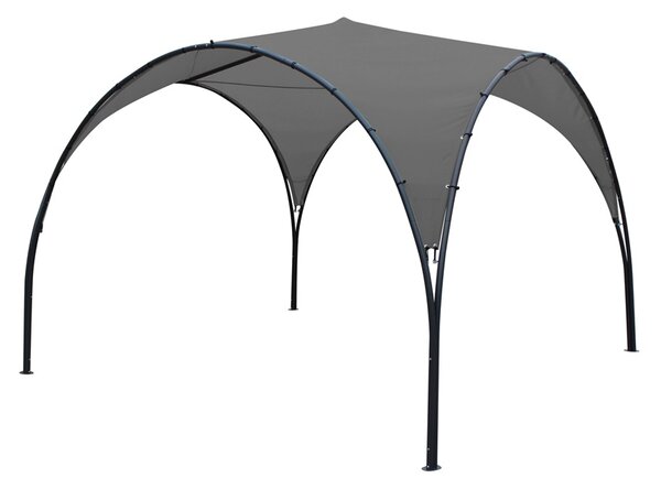 Padiglione da giardino moderno Lugo 3,3 x 3,3 m Garden Point antracite