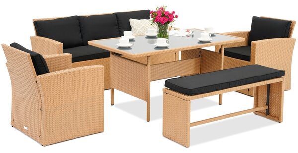 Mobili da giardino in technorattan beige Marsylia Garden Point