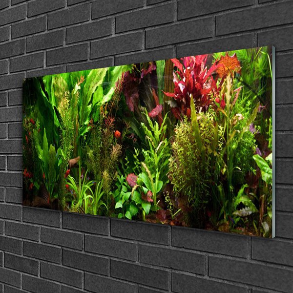 Quadro vetro Pianta Fiori Natura 100x50 cm 2 appendini