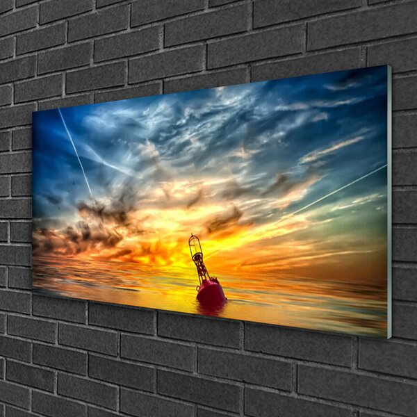 Quadro vetro Grafica astratta 100x50 cm 2 appendini