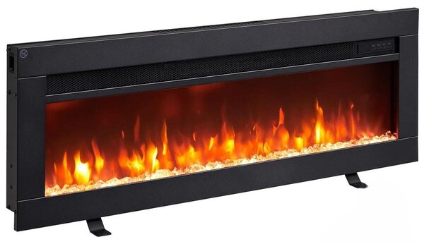 Camino elettrico - 92 cm - Effetto fiamma 3D - Nero