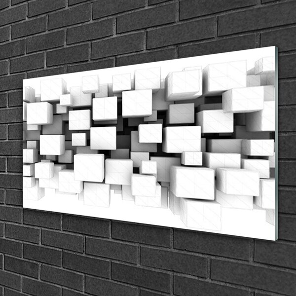 Quadro in vetro Grafica astratta per la cucina 100x50 cm 2 appendini