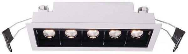 Deko-Light 565250 Plafoniera da incasso Ceti 5 , bianco opaco