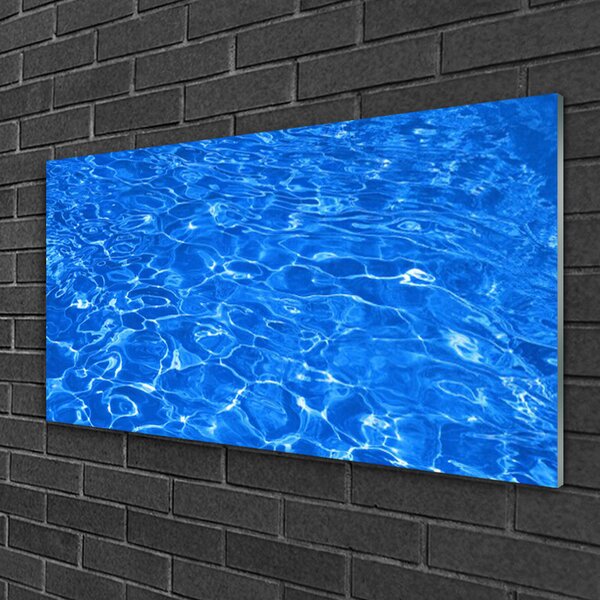 Quadro in vetro Arte dell'acqua 100x50 cm 2 appendini