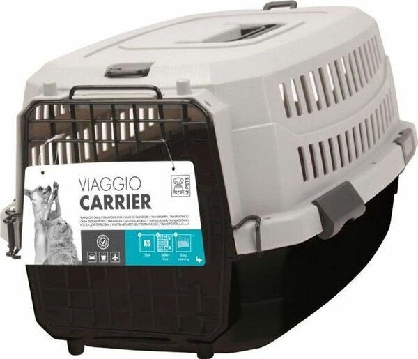 Borsa da trasporto M-PETS Viaggio Carrier M - 68x47,6x45 cm - Nero e grigio - Per cani