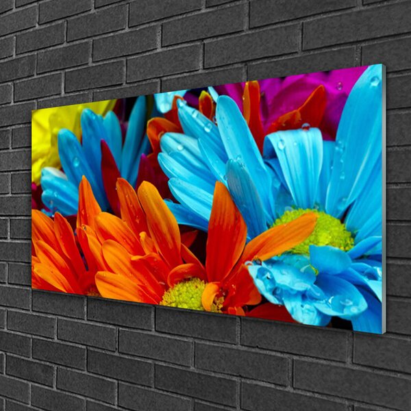 Quadro su vetro Fiori Pianta naturale 100x50 cm 2 appendini