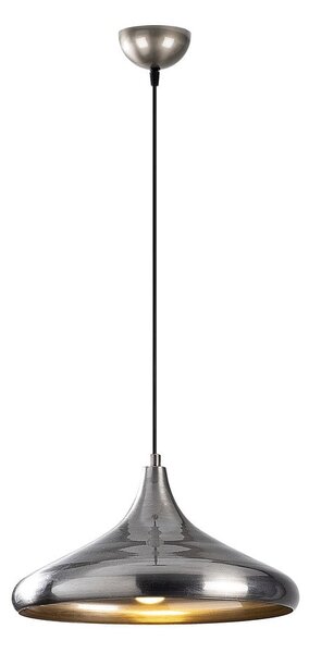 Lampadario argentato con paralume in metallo ø 35 cm Nile – Opviq lights