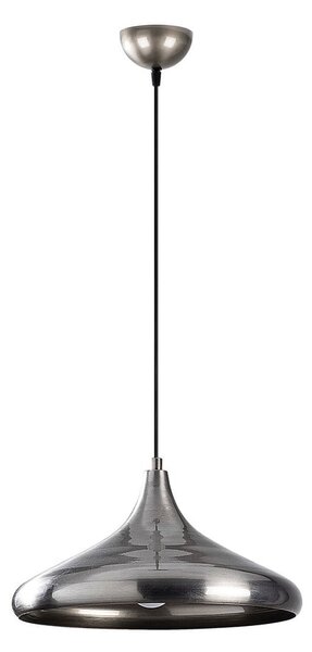 Lampadario argentato con paralume in metallo ø 35 cm Nile – Opviq lights