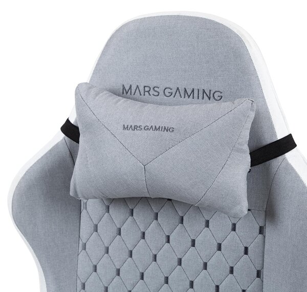 Mars Gaming MGCXFSW, sedia da gaming per computer, capacità massima 120 kg, seduta imbottita, schienale imbottito, altezza 190 cm, colore nero