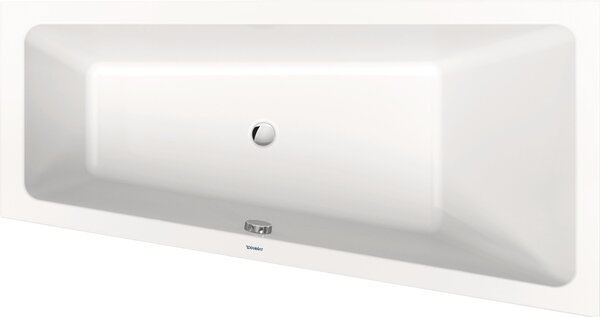 Duravit No.1 baignoire encastrée, trapèze, 1600x850mm, 1 pente de dossier à droite, blanc, 700507000000000, 700507000000000