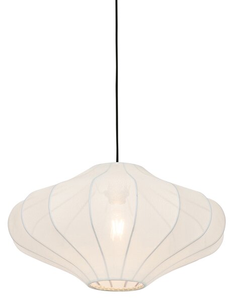 Lampada a Sospensione di Design in Seta Bianca 50 cm - Plu