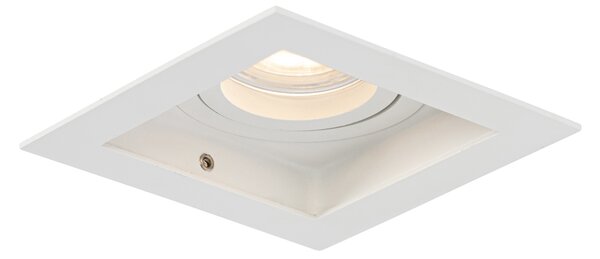 Set di 6 Faretto da incasso moderno bianco orientabile - Carree