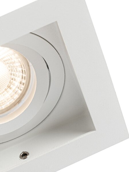 Set di 6 Faretto da incasso moderno bianco orientabile - Carree