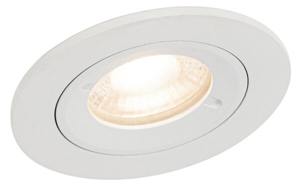 Faretto da incasso Smart bianco rotondo IP44 con Wifi GU10 50mm - Xena