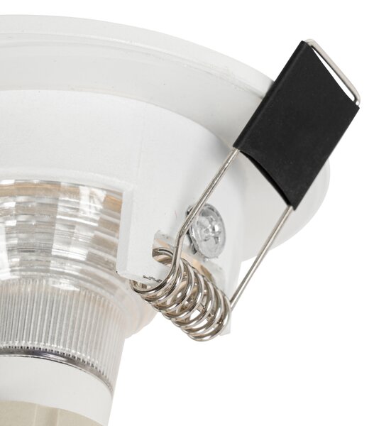 Faretto da incasso Smart bianco rotondo IP44 con Wifi GU10 50mm - Xena