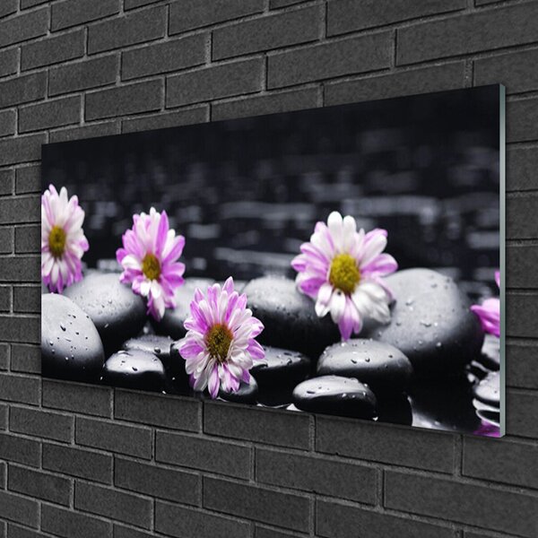 Quadro vetro Pianta di orchidea da fiore 100x50 cm 2 appendini