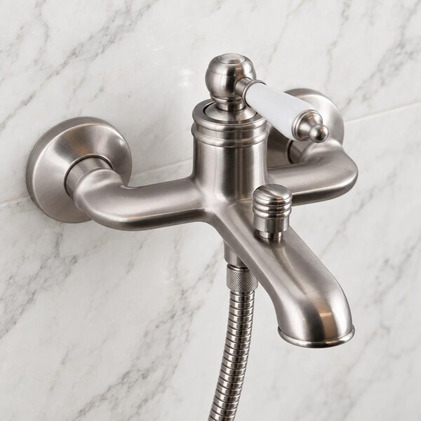 Miscelatore per vasca da bagno, stile classico, acciaio inossidabile, modello Heritage Manor NB-3001-HM, marca Aquanello