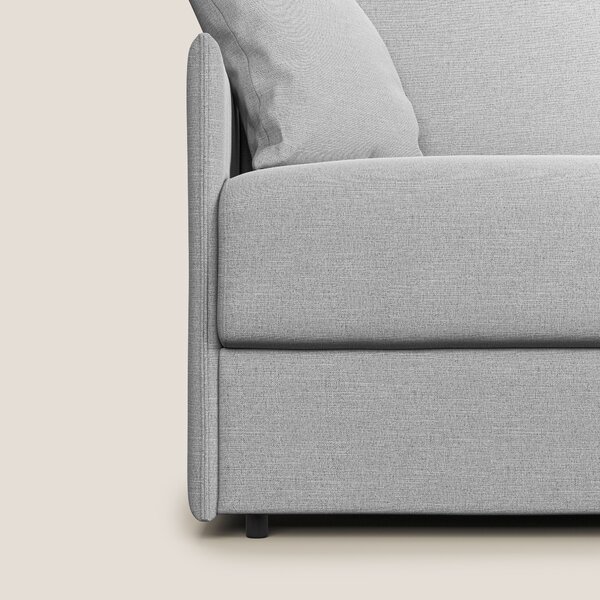 Evans Divano letto in tessuto Ecosostenibile grigio