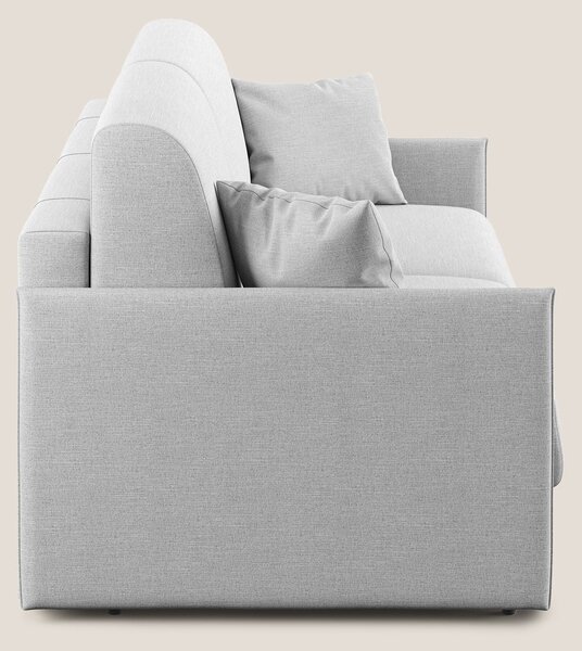 Evans Divano letto in tessuto Ecosostenibile grigio