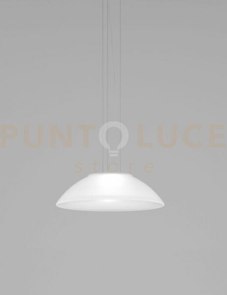 Infinita sospensione 53 bianco satinato e bianco opaco 2 luci attac