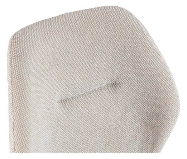 Sedie da pranzo in set color crema in imbottito 4 pz Ansu – Marckeric