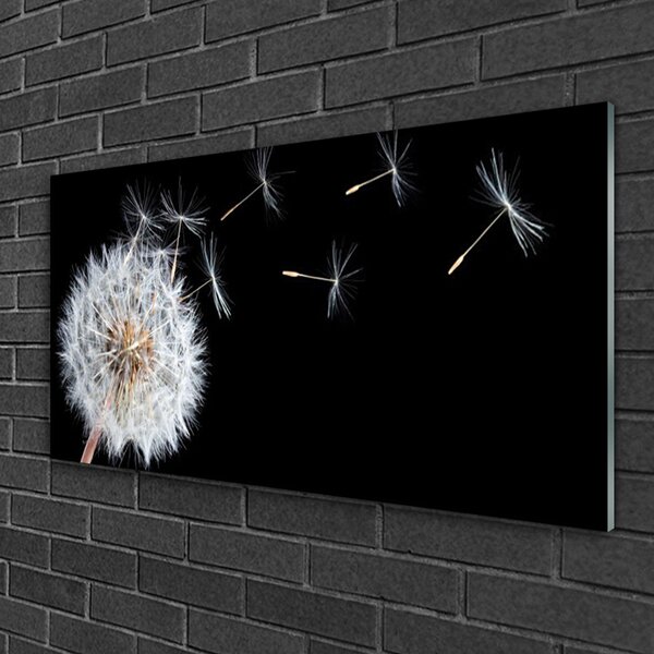 Quadro su vetro Il soffiatore di fiori della natura 100x50 cm 2 appendini