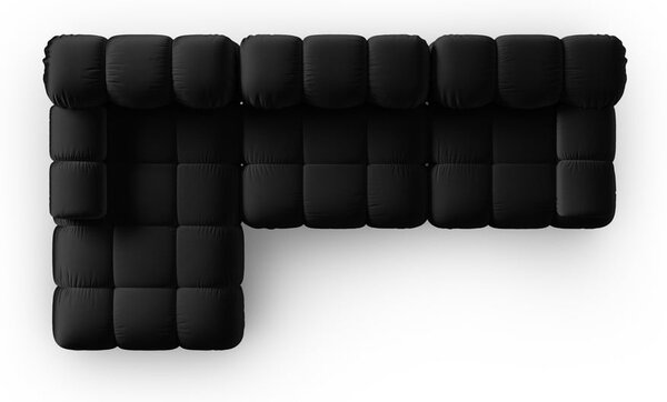 Divano in velluto nero 285 cm Bellis - Micadoni Home