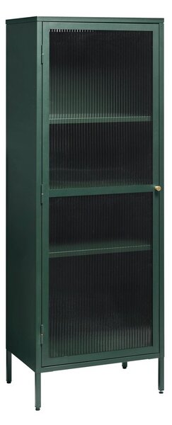 Vetrina in metallo verde Bronco, altezza 160 cm - Unique Furniture
