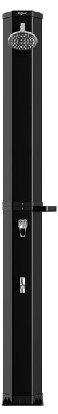 Doccia solare Zelsius Taree | 60 litri, nero | Con rubinetto e doccia a pedale fino a max. 60 °C