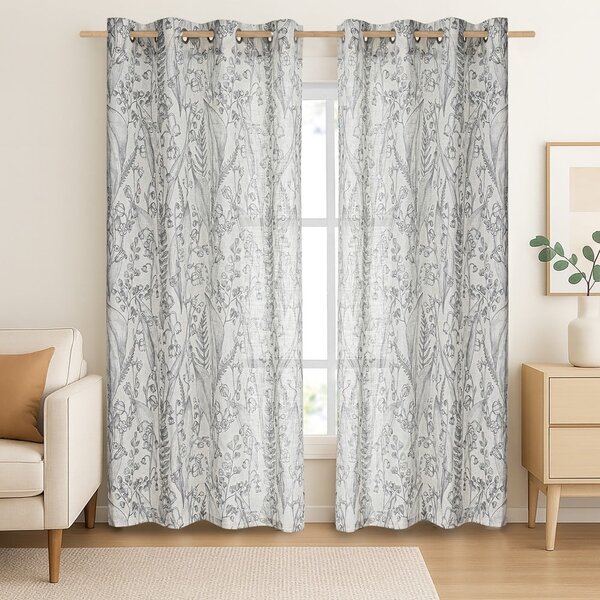 Tenda grigio chiaro 135x250 cm Selvetia – Restilo
