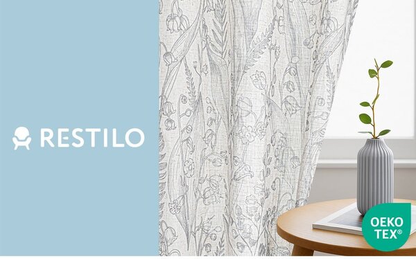 Tenda grigio chiaro 135x250 cm Selvetia – Restilo