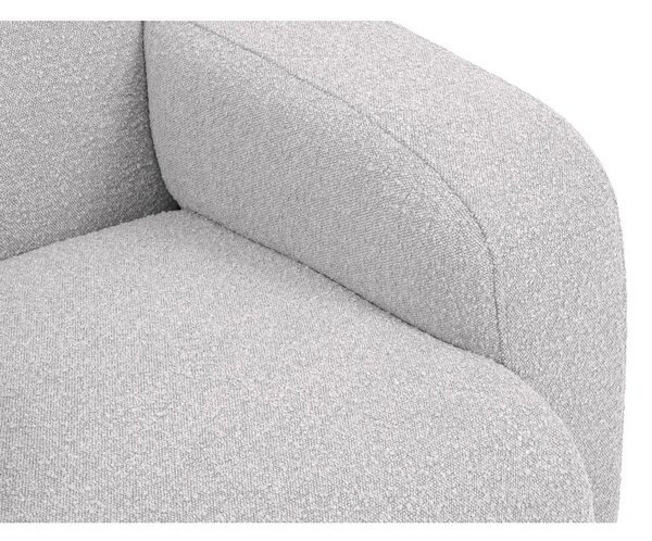 Poltrona grigio chiaro in tessuto bouclé Molino - Micadoni Home