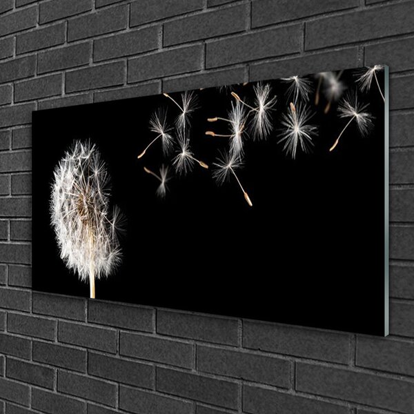 Quadro su vetro Gocce di fiori soffiati 100x50 cm 2 appendini