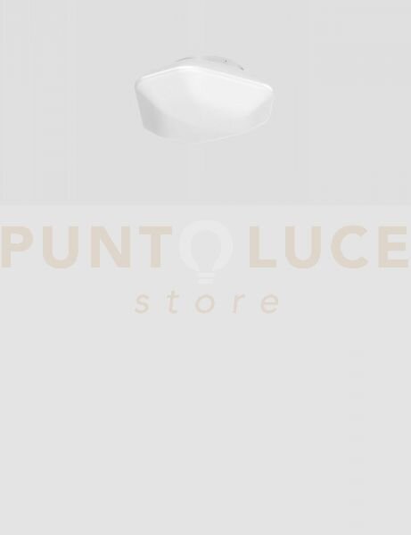 Modulor plafoniera applique m bianco satinato e bianco opaco 1 luce