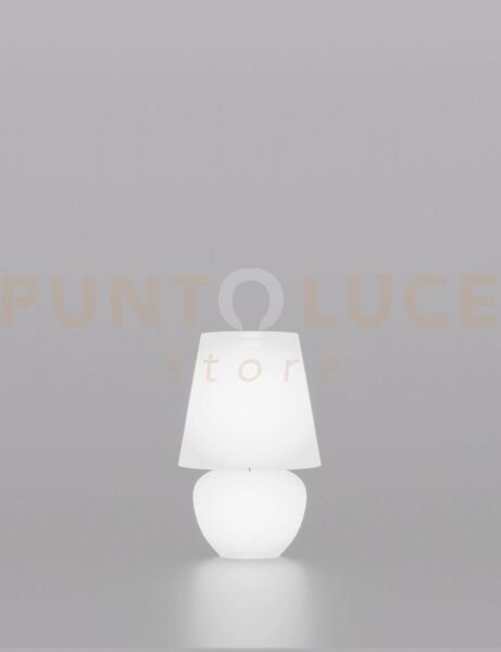 Naxos lampada da tavolo 33 bianco satinato e bianco lucido 1 luce a