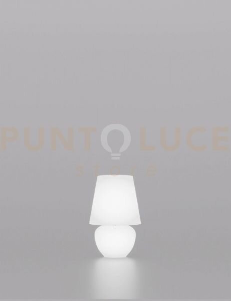 Naxos lampada da tavolo mn bianco satinato e bianco lucido 1 luce a