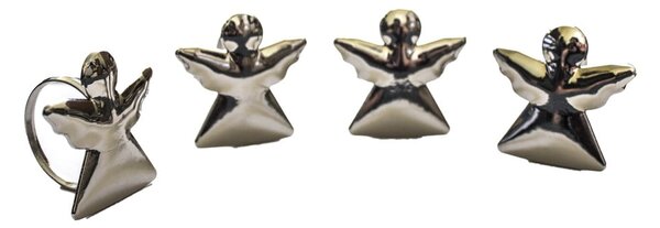 Set di anelli per tovaglioli in metallo 4 pz Angel – Dakls