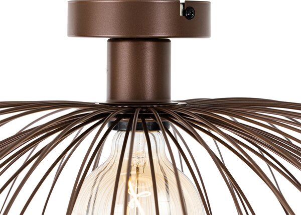 Plafoniera smart bronzo con doppio paralume 45cm incl. WiFi G95 - Pua