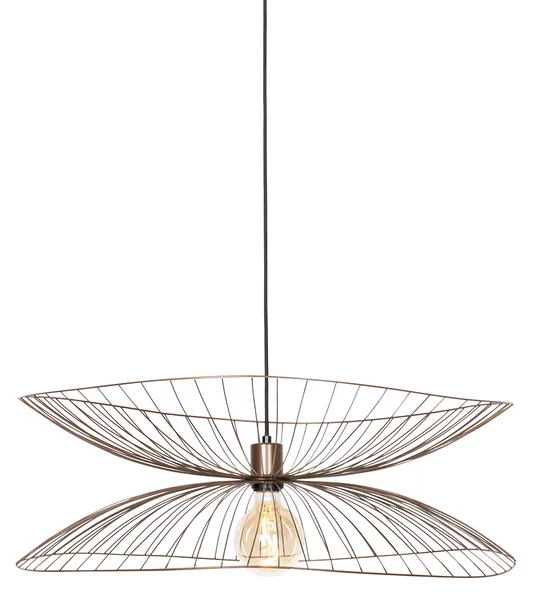 Lampada a sospensione smart bronzo scuro con doppio paralume con Wifi G95 - Pua