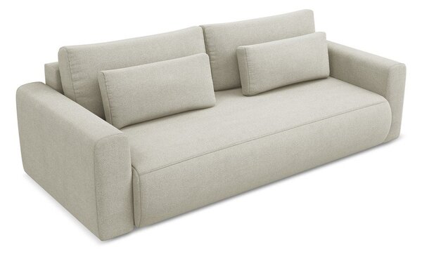 Divano beige allungabile/con contenitore 238 cm Kapua – Makamii