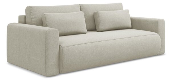 Divano beige allungabile/con contenitore 238 cm Kapua – Makamii