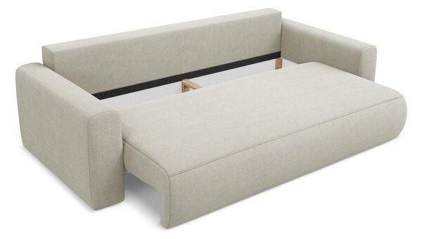Divano beige allungabile/con contenitore 238 cm Kapua – Makamii