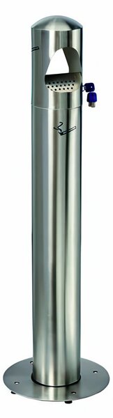 Posacenere a Colonna Forma cilindrica dimensioni 31x6x79,5cm peso 5,5 kg base pesante sezione centrale con fori per raccogliere i mozziconi piedino in gomma antiruggine
